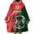 Personalised Burkina Faso Republic Day Wearable Blanket Hoodie Happy 66th Anniversary - Bogolan Pattern - Wonder Print Shop