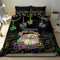 Happy And Delicious Mardi Gras Bedding Set King Cake And Luxury Beadeds - Wonder Print Shop