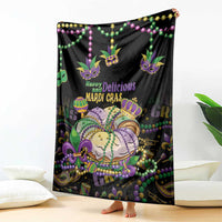 Happy And Delicious Mardi Gras Blanket King Cake And Luxury Beadeds