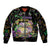 Happy And Delicious Mardi Gras Bomber Jacket King Cake And Luxury Beadeds - Wonder Print Shop