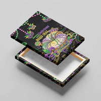 Happy And Delicious Mardi Gras Canvas Wall Art King Cake And Luxury Beadeds - Wonder Print Shop