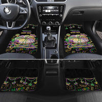 Happy And Delicious Mardi Gras Car Mats King Cake And Luxury Beadeds - Wonder Print Shop