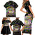 Happy And Delicious Mardi Gras Family Matching Short Sleeve Bodycon Dress and Hawaiian Shirt King Cake And Luxury Beadeds - Wonder Print Shop