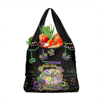Happy And Delicious Mardi Gras Grocery Bag King Cake And Luxury Beadeds