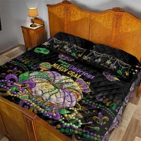 Happy And Delicious Mardi Gras Quilt Bed Set King Cake And Luxury Beadeds - Wonder Print Shop