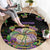 Happy And Delicious Mardi Gras Round Carpet King Cake And Luxury Beadeds