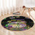 Happy And Delicious Mardi Gras Round Carpet King Cake And Luxury Beadeds
