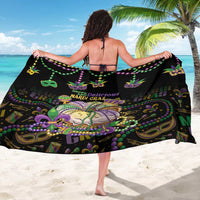 Happy And Delicious Mardi Gras Sarong King Cake And Luxury Beadeds - Wonder Print Shop