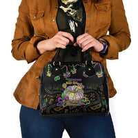 Happy And Delicious Mardi Gras Shoulder Handbag King Cake And Luxury Beadeds