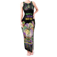 Happy And Delicious Mardi Gras Tank Maxi Dress King Cake And Luxury Beadeds - Wonder Print Shop