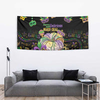 Happy And Delicious Mardi Gras Tapestry King Cake And Luxury Beadeds - Wonder Print Shop