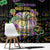 Happy And Delicious Mardi Gras Window Curtain King Cake And Luxury Beadeds - Wonder Print Shop