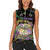 Happy And Delicious Mardi Gras Women Sleeveless Polo Shirt King Cake And Luxury Beadeds - Wonder Print Shop