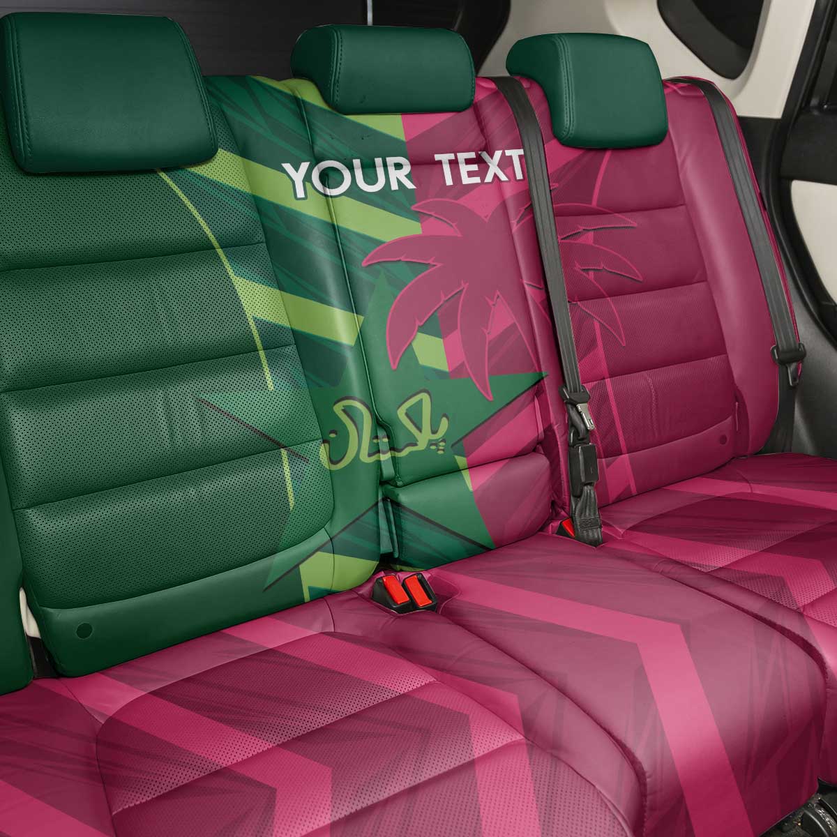 Custom West Indies And Pakistan Cricket Back Car Seat Cover 2025 Windies Shaheens Together - Wonder Print Shop