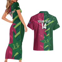 Custom West Indies And Pakistan Cricket Couples Matching Short Sleeve Bodycon Dress and Hawaiian Shirt 2025 Windies Shaheens Together - Wonder Print Shop