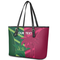 Custom West Indies And Pakistan Cricket Leather Tote Bag 2025 Windies Shaheens Together - Wonder Print Shop