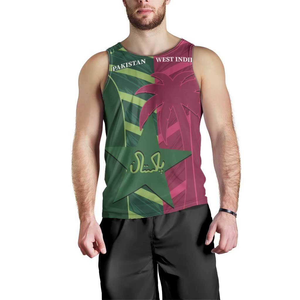 Custom West Indies And Pakistan Cricket Men Tank Top 2025 Windies Shaheens Together - Wonder Print Shop