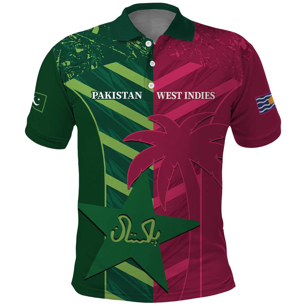 Custom West Indies And Pakistan Cricket Polo Shirt 2025 Windies Shaheens Together - Wonder Print Shop