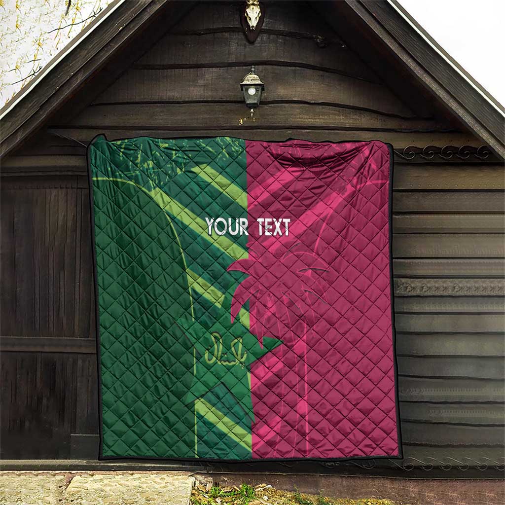 Custom West Indies And Pakistan Cricket Quilt 2025 Windies Shaheens Together - Wonder Print Shop