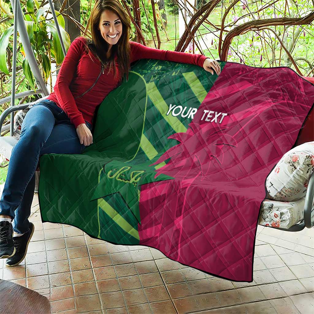 Custom West Indies And Pakistan Cricket Quilt 2025 Windies Shaheens Together - Wonder Print Shop