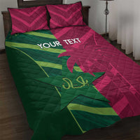 Custom West Indies And Pakistan Cricket Quilt Bed Set 2025 Windies Shaheens Together - Wonder Print Shop