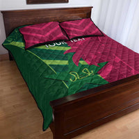Custom West Indies And Pakistan Cricket Quilt Bed Set 2025 Windies Shaheens Together - Wonder Print Shop
