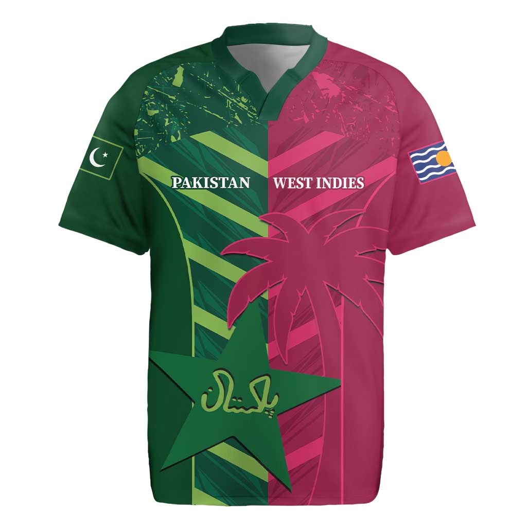Custom West Indies And Pakistan Cricket Rugby Jersey 2025 Windies Shaheens Together - Wonder Print Shop