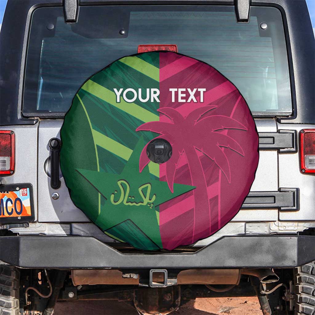 Custom West Indies And Pakistan Cricket Spare Tire Cover 2025 Windies Shaheens Together - Wonder Print Shop
