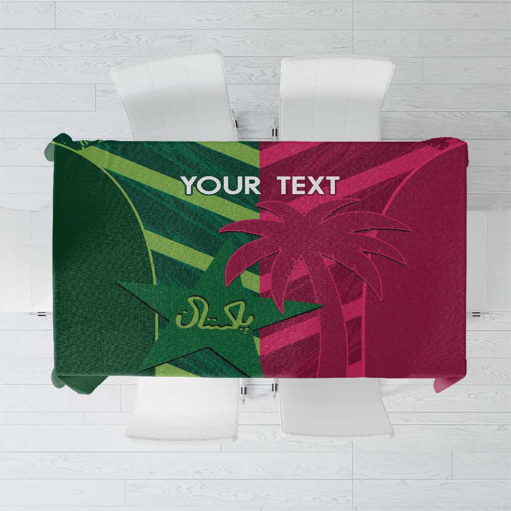 Custom West Indies And Pakistan Cricket Tablecloth 2025 Windies Shaheens Together - Wonder Print Shop