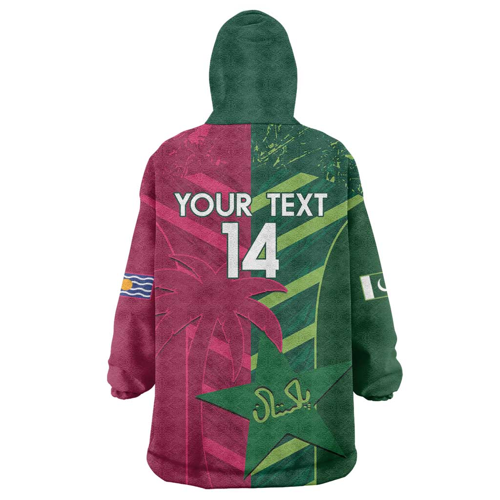 Custom West Indies And Pakistan Cricket Wearable Blanket Hoodie 2025 Windies Shaheens Together - Wonder Print Shop
