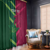 Custom West Indies And Pakistan Cricket Window Curtain 2025 Windies Shaheens Together - Wonder Print Shop