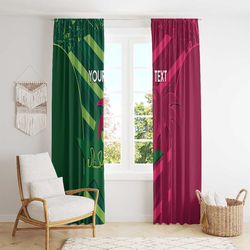 Custom West Indies And Pakistan Cricket Window Curtain 2025 Windies Shaheens Together - Wonder Print Shop