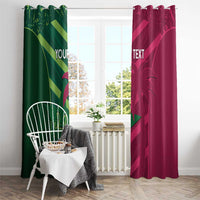 Custom West Indies And Pakistan Cricket Window Curtain 2025 Windies Shaheens Together - Wonder Print Shop