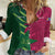 Custom West Indies And Pakistan Cricket Women Casual Shirt 2025 Windies Shaheens Together - Wonder Print Shop