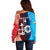 Custom India And England Cricket Off Shoulder Sweater 2025 Men In Blue Three Lions Together - Wonder Print Shop