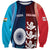 Custom India And England Cricket Sweatshirt 2025 Men In Blue Three Lions Together - Wonder Print Shop
