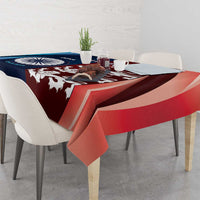 Custom India And England Cricket Tablecloth 2025 Men In Blue Three Lions Together - Wonder Print Shop