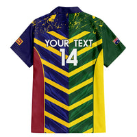 Custom Sri Lanka And Australia Cricket Family Matching Mermaid Dress and Hawaiian Shirt 2025 The Lions Baggy Greens Together - Wonder Print Shop