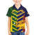 Custom Sri Lanka And Australia Cricket Family Matching Off Shoulder Short Dress and Hawaiian Shirt 2025 The Lions Baggy Greens Together - Wonder Print Shop