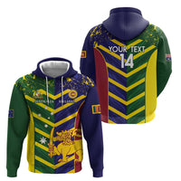 Custom Sri Lanka And Australia Cricket Hoodie 2025 The Lions Baggy Greens Together - Wonder Print Shop