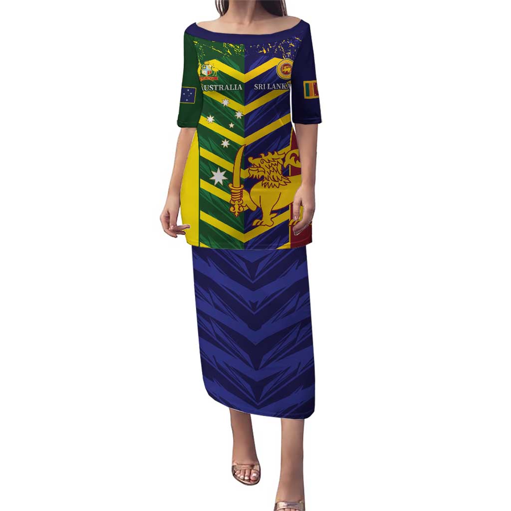 Custom Sri Lanka And Australia Cricket Puletasi 2025 The Lions Baggy Greens Together - Wonder Print Shop