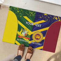 Custom Sri Lanka And Australia Cricket Rubber Doormat 2025 The Lions Baggy Greens Together - Wonder Print Shop