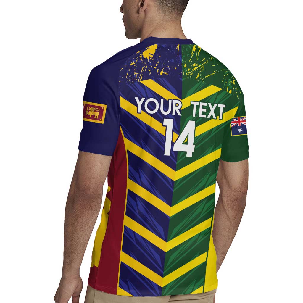 Custom Sri Lanka And Australia Cricket Rugby Jersey 2025 The Lions Baggy Greens Together - Wonder Print Shop