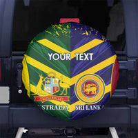 Custom Sri Lanka And Australia Cricket Spare Tire Cover 2025 The Lions Baggy Greens Together - Wonder Print Shop