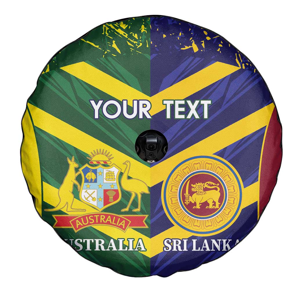 Custom Sri Lanka And Australia Cricket Spare Tire Cover 2025 The Lions Baggy Greens Together - Wonder Print Shop