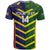 Custom Sri Lanka And Australia Cricket T Shirt 2025 The Lions Baggy Greens Together - Wonder Print Shop