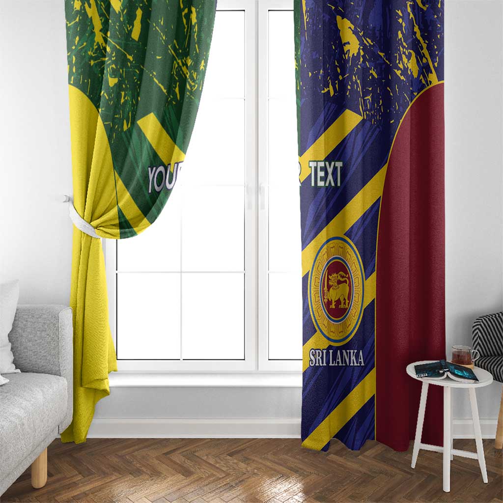 Custom Sri Lanka And Australia Cricket Window Curtain 2025 The Lions Baggy Greens Together - Wonder Print Shop