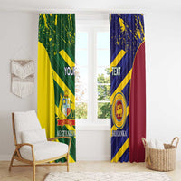 Custom Sri Lanka And Australia Cricket Window Curtain 2025 The Lions Baggy Greens Together - Wonder Print Shop