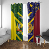 Custom Sri Lanka And Australia Cricket Window Curtain 2025 The Lions Baggy Greens Together - Wonder Print Shop