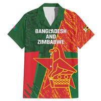 Custom Bangladesh And Zimbabwe Cricket Family Matching Mermaid Dress and Hawaiian Shirt 2025 Tigers Chevrons Together - Wonder Print Shop